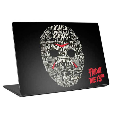 Warner Bros Friday the 13th Doomed Universal Laptop 16in (13 x 9.4in) Skin